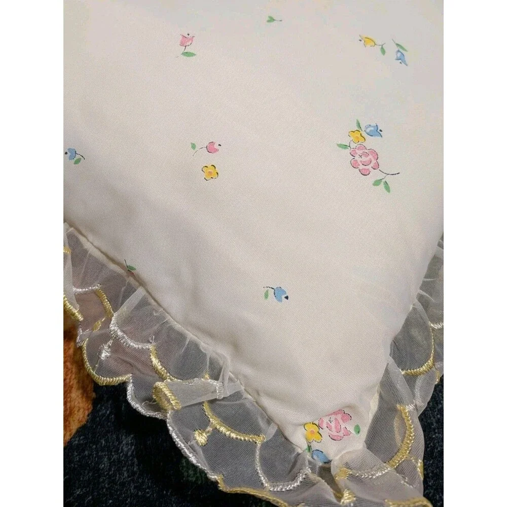 Vintage Quiltron By The QUILTEX Co Baby Nursery Pillow Chic Throw Pillow Lace